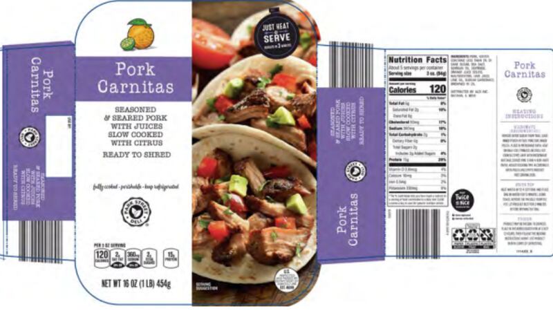 Ordenan el retiro de carnitas de puerco del mercado, debido a una posible contaminación con...
