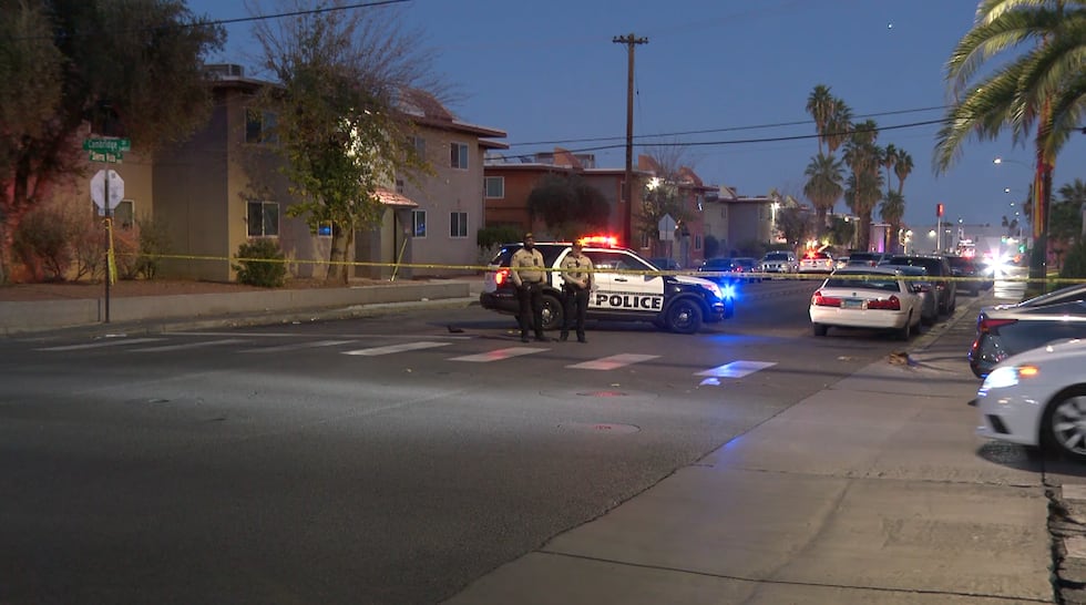A man was found dead inside a car after a shooting in Las Vegas Sunday afternoon, police say.
