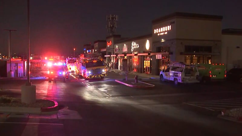 Clark County crews received calls about the fire near Rainbow and Russell Road at...