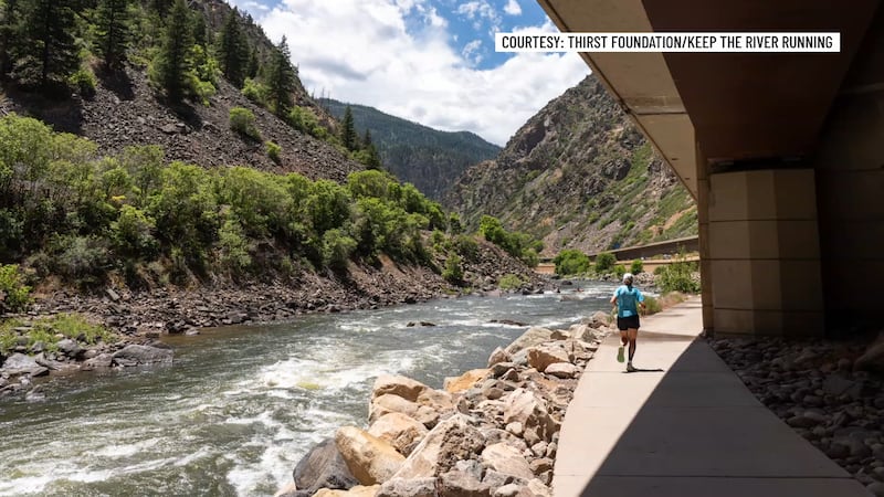 A long-distance runner is spending months trekking across the entire Colorado River to...