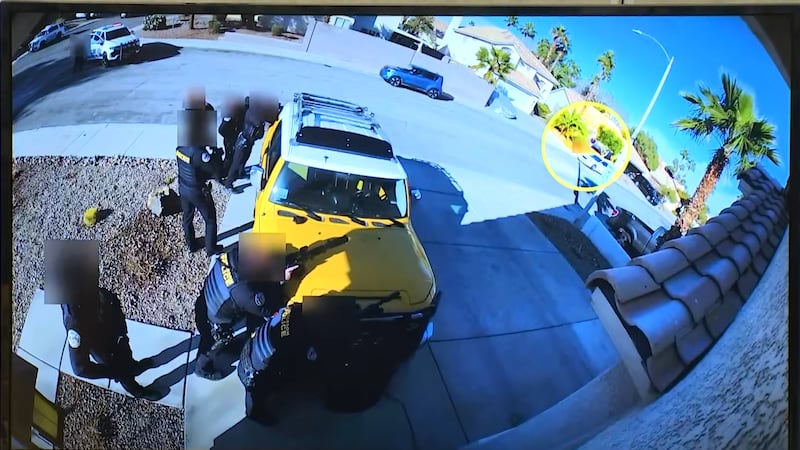Policía de Henderson comparte un video de vigilancia y llamadas al 911 en el tiroteo mortal de...