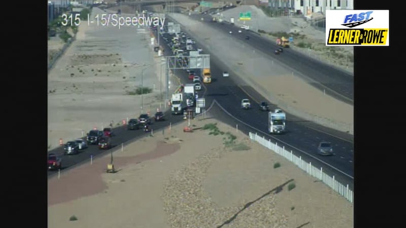 Los conductores en Las Vegas deben esperar congestión nocturna cerca de Las Vegas Motor Speedway.
