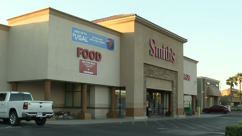 Smith's grocery store near Silverado Ranch and Maryland Parkway in Las Vegas prepares to...