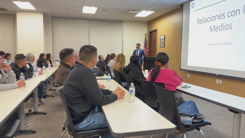 More than 40 participants gathered at Las Vegas Metro Police's headquarters for a lesson on...