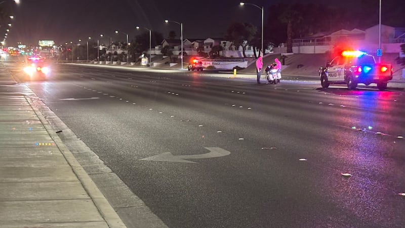 Peatón herido tras un choque de atropello y fuga en el valle central de Las Vegas el martes, 2...
