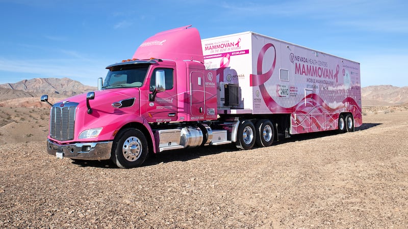 Nevada Health Centers’ Mammovan makes two stops in Las Vegas next week for Breast Cancer...