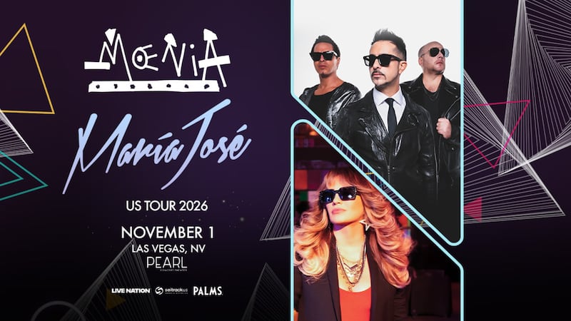 María José y Moenia concluirán su gira conjunta por Estados Unidos en el Palms de Las Vegas.