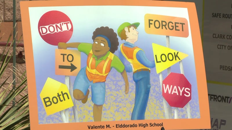 Las Vegas students awarded for pedestrian safety designs