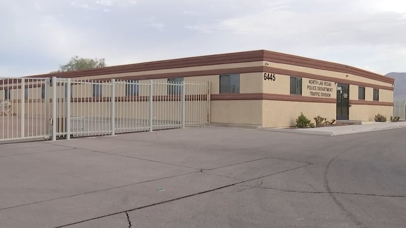 North Las Vegas Police Department Traffic Division building reportedly shot at several times.