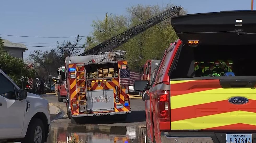 Five people are displaced after a North Las Vegas fire Tuesday afternoon.