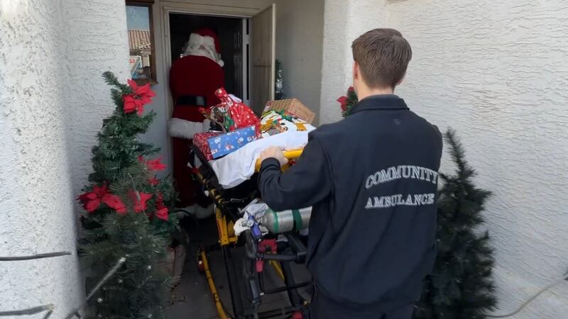 Community Ambulance filled their vehicles with Christmas toys and hope this holiday season,...