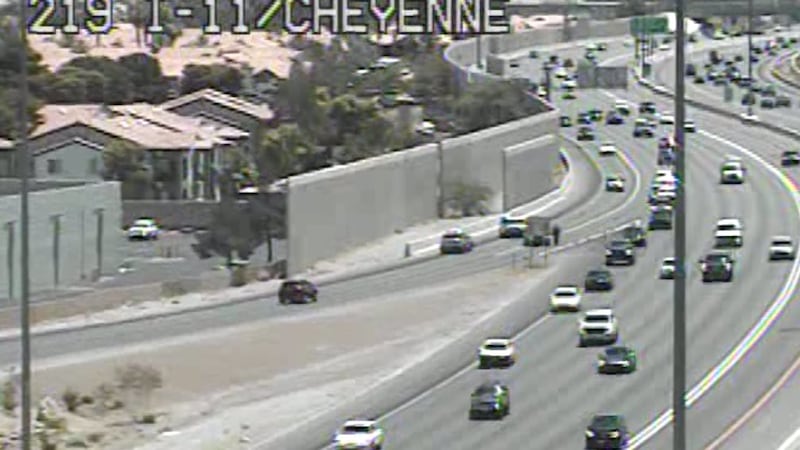 A crash along the I-11 has shut down traffic along the Cheyenne Ave off ramp on Friday, June...