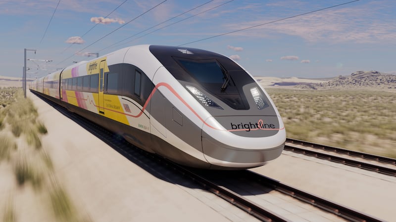 El proyecto de tren de alta velocidad ‘Brightline West’ está previsto que finalice a finales...