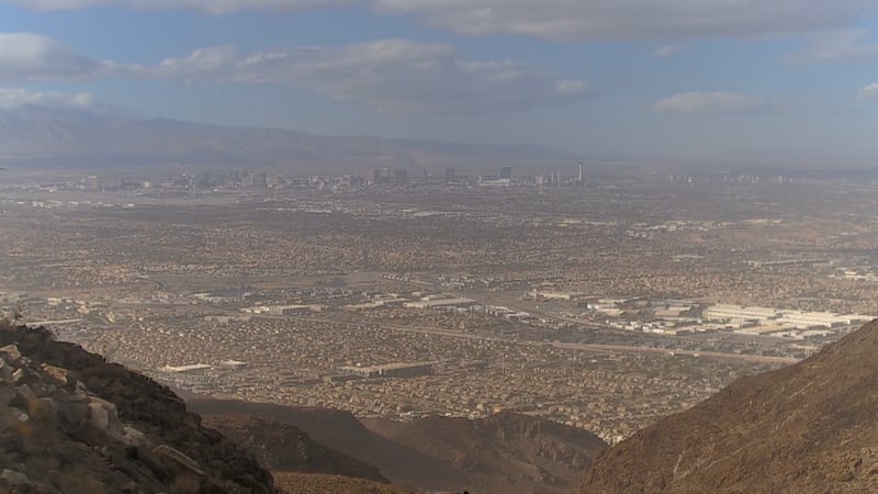 Dust and Wind in Las Vegas Valley Saturday afternoon