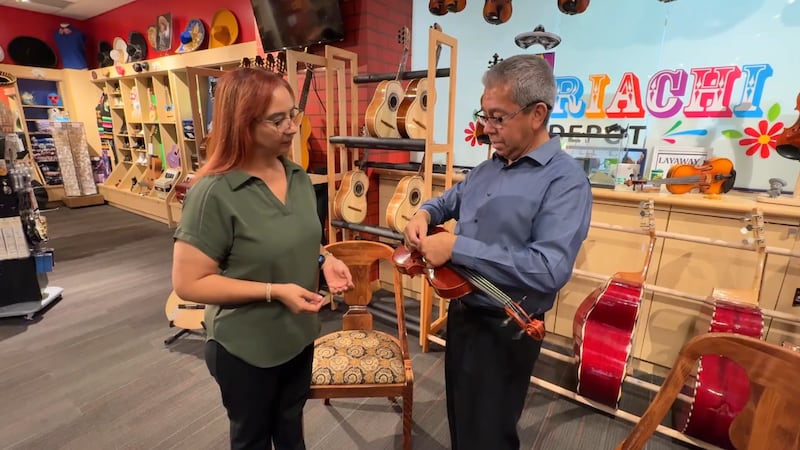 Las Vegas mariachi shop supplies uniforms, instruments to local schools