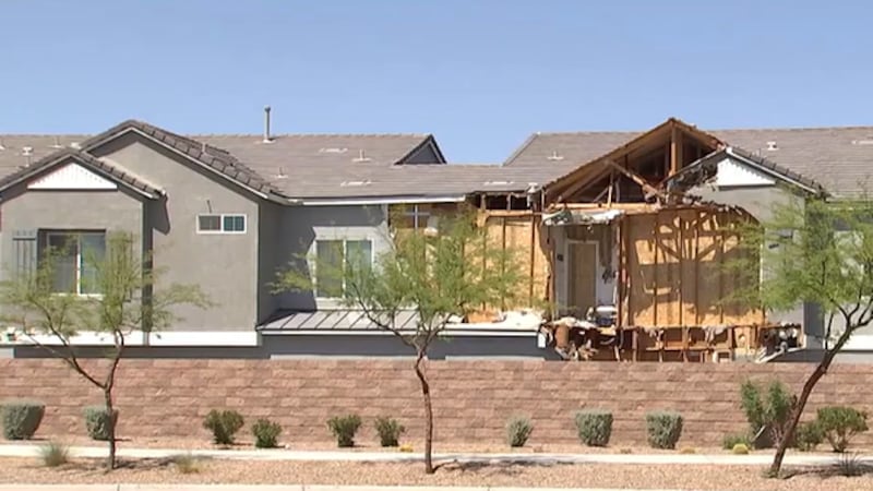 The aftermath from a multi-day barricade in Henderson off of Callen Falls Avenue near Galleria...