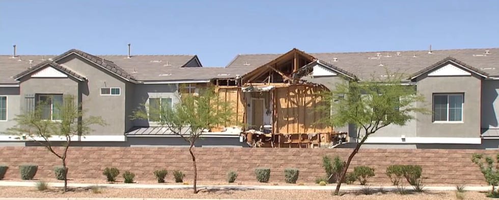The aftermath from a multi-day barricade in Henderson off of Callen Falls Avenue near Galleria...