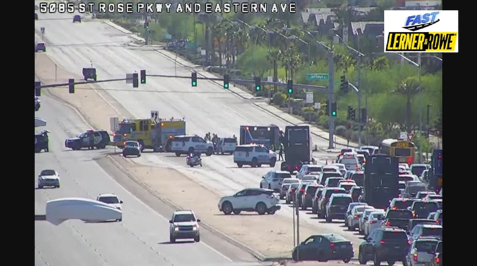 Motociclista herido de gravedad en un choque cerca de St. Rose, Eastern