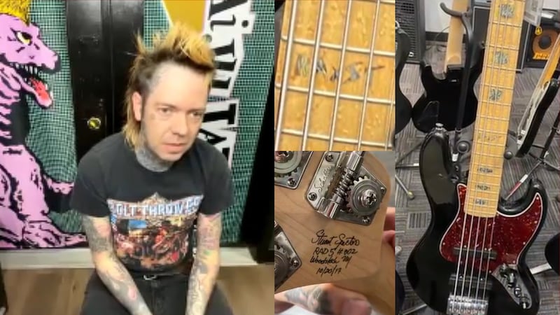 Henderson police recover 15 stolen bass guitars belonging to Korn bassist.