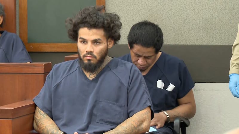 Brysen Kim, de 26 años, comparece ante el Tribunal de Justicia de Las Vegas bajo cargos de...