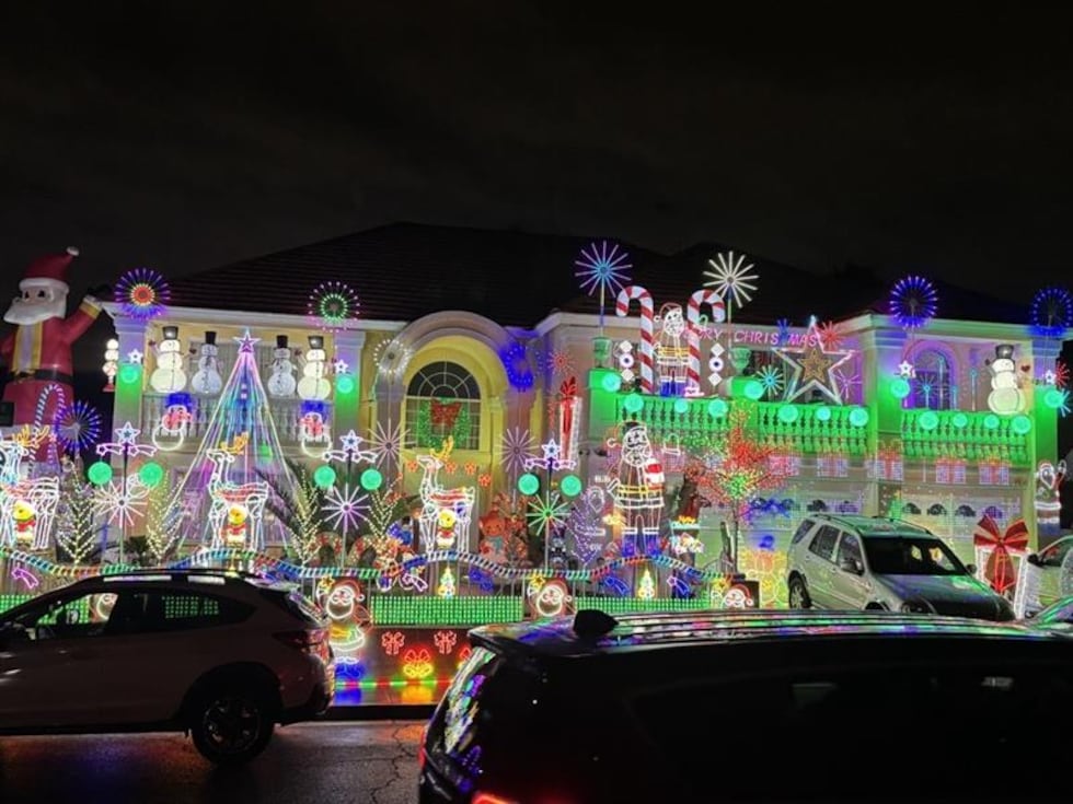 A home in southwest Las Vegas near Barrelwood and Twain is gaining popularity for its...