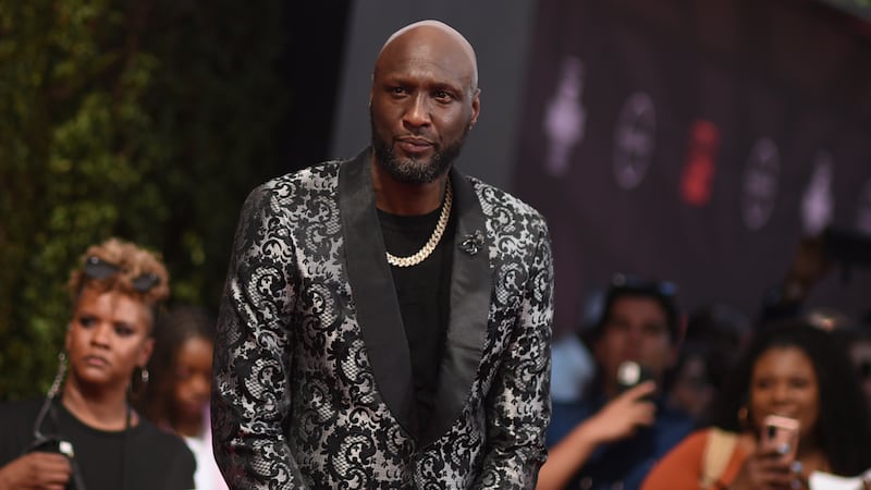 Lamar Odom llega a los premios BET el domingo 26 de junio de 2022 en el Microsoft Theater de...