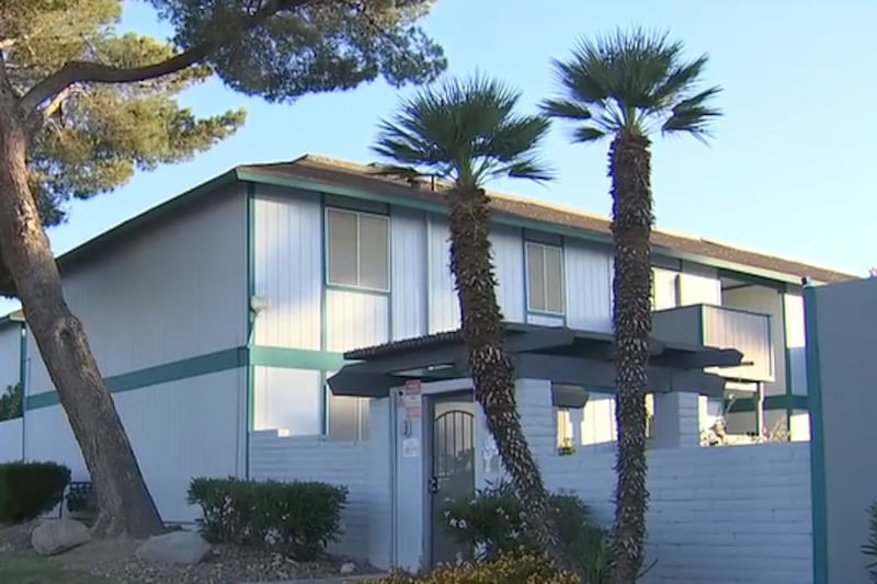 Las Vegas police say a father and son argued inside an apartment on South Bruce Street before...
