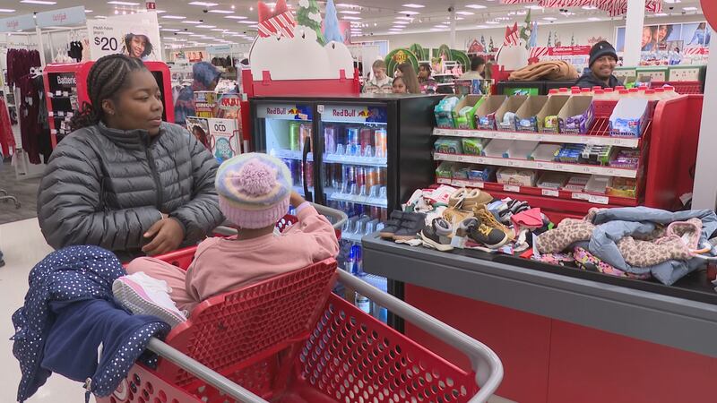 Each child is provided $150 to buy winter clothes at Target in College Station.