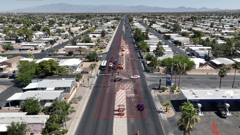 Las Vegas roadwork on Nellis Blvd at Twain Ave extended to Friday, Aug 21. Single-lane...
