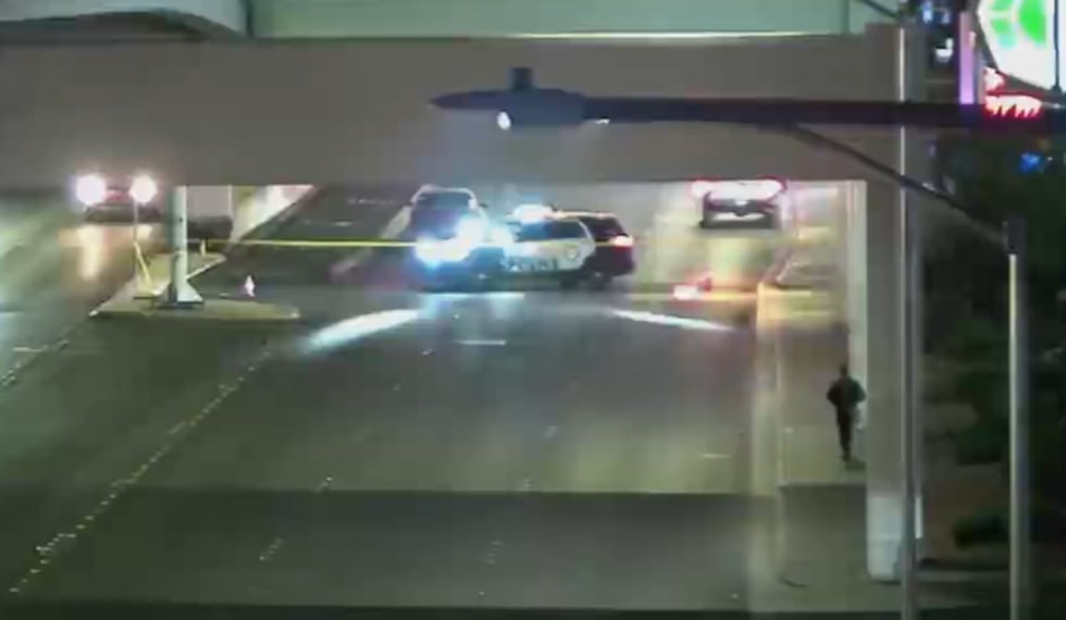 Las Vegas police are investigating a homicide near Desert Inn and Paradise roads Friday night.