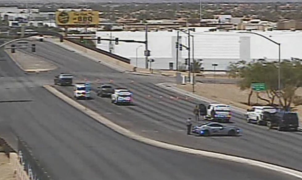 El Departamento de Policía de North Las Vegas investiga un "dispositivo sospechoso" hallado...
