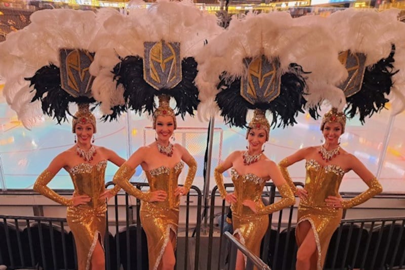 The Vegas Golden Knights are the only sports team with showgirls, and the Vegas Golden Belles...