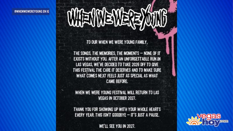 El festival ‘When We Were Young’ anuncia una pausa para 2026