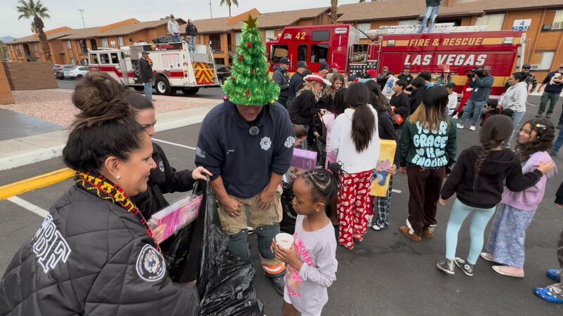 Firefighters traded their usual emergency calls for holiday deliveries Monday as the...