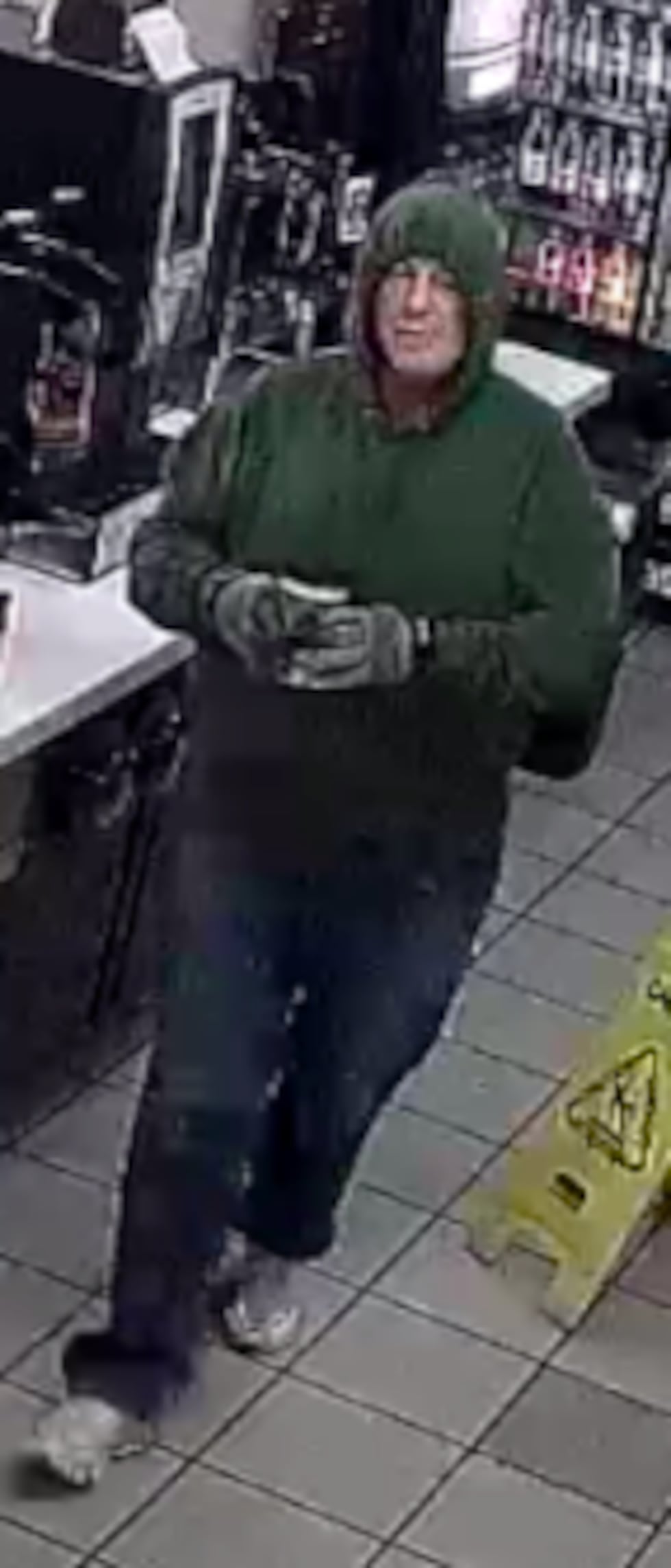 Las Vegas police are searching for a suspect accused of a strong-arm robbery near S. Decatur...