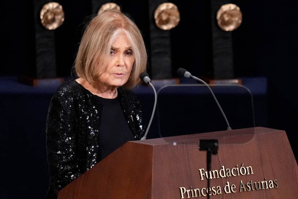ARCHIVO - Gloria Steinem interviene durante la ceremonia de entrega de los Premios Princesa de...