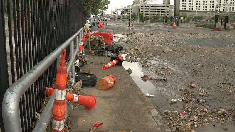 La tormenta Rachel provoca inundaciones, escombros y caída de cables eléctricos en Las Vegas