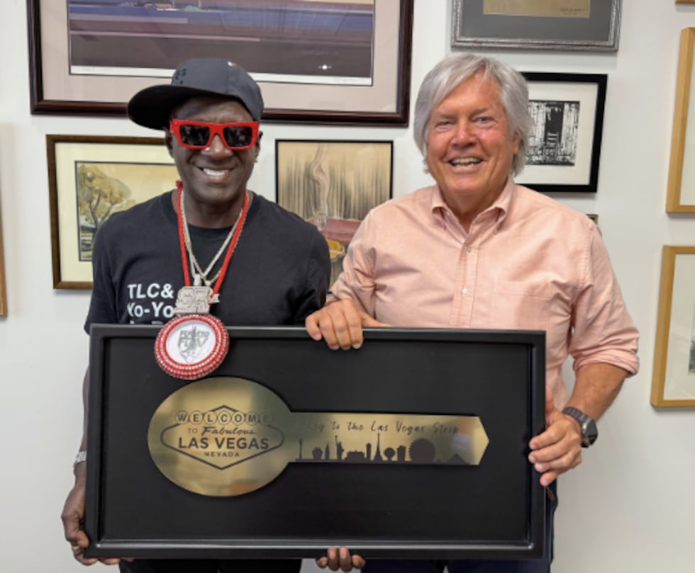 Clark County Commissioner Tick Segerblom met with hip hop legend Flavor Flav to discuss plans...