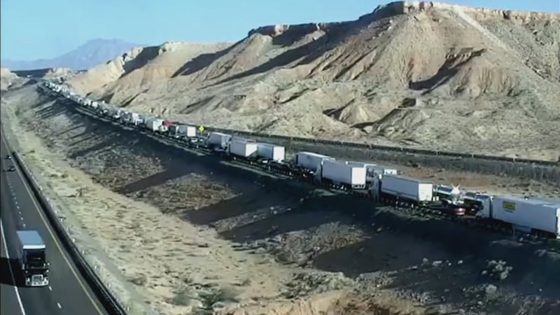 Un choque ha cerrado parte de la autopista I-15 en dirección sur, cerca de Mesquite, la mañana...
