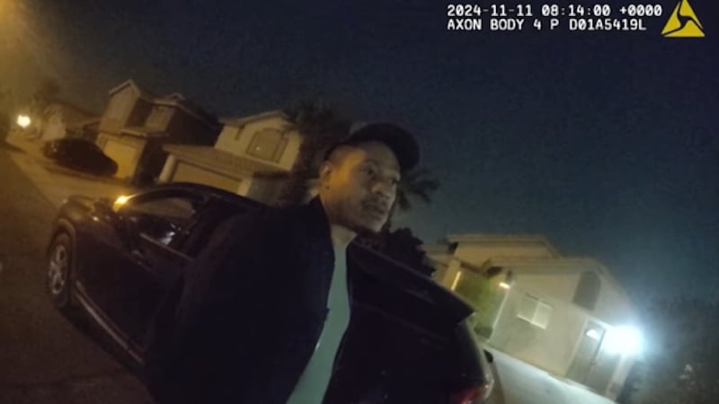 Las Vegas police visit Brandon Durham before an officer fatally shoots him the next night.