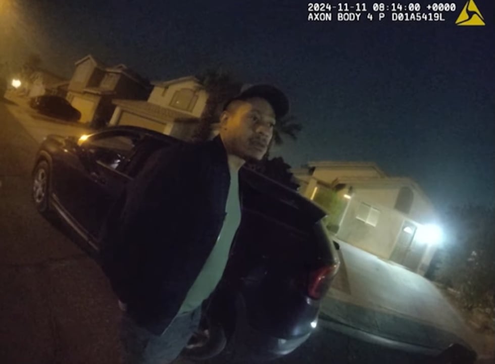 Las Vegas police visit Brandon Durham before an officer fatally shoots him the next night.