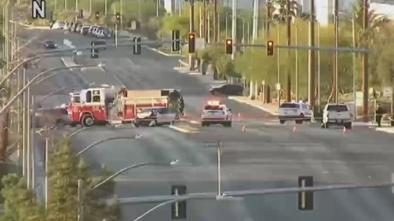 The North Las Vegas Police Department is investigating a police shooting and crash Wednesday...