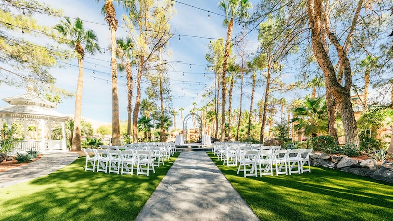 CasaBlanca Resort & Casino 'The Grove' wedding venue.