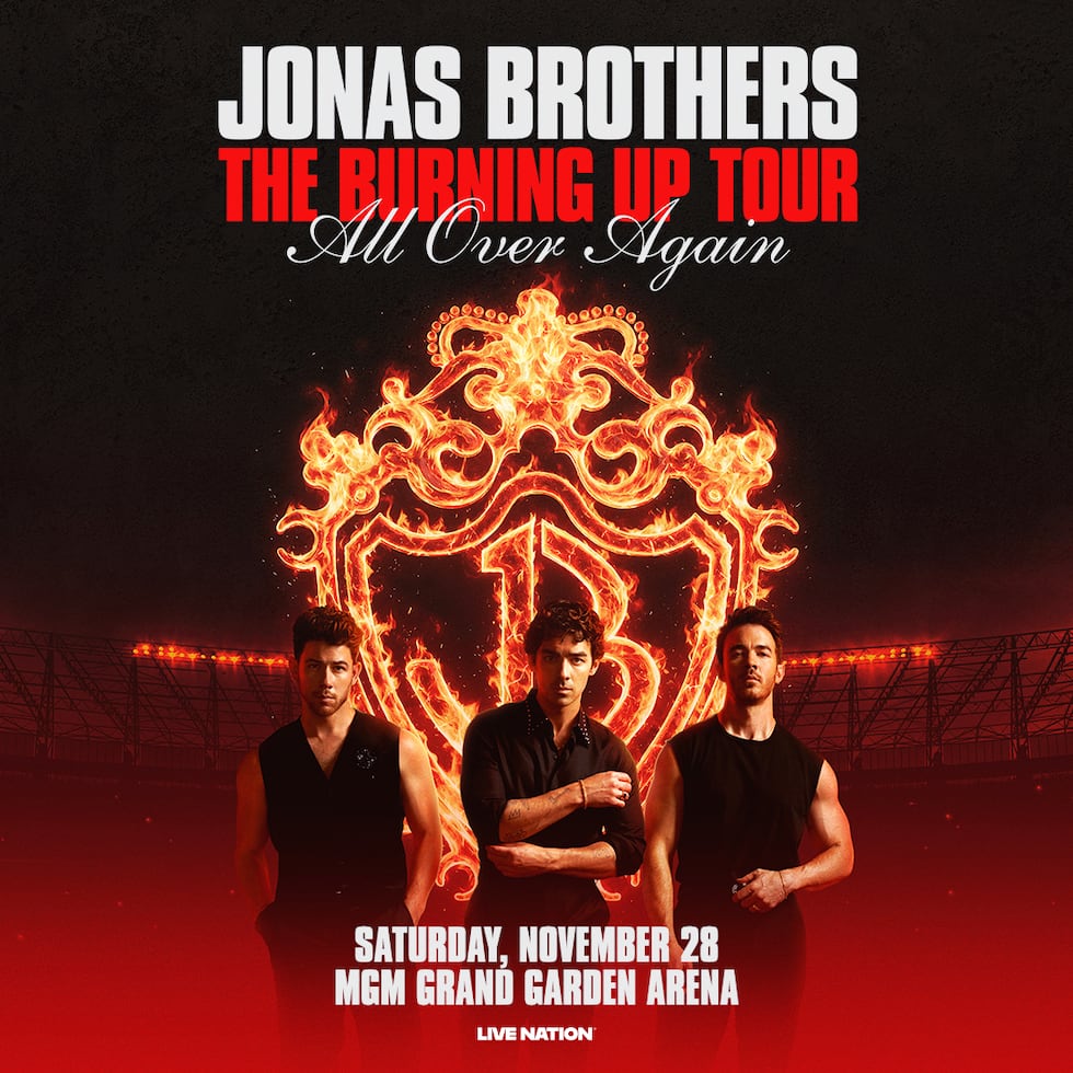 Los Jonas Brothers se presentarán en el MGM Grand Garden Arena en Las Vegas este noviembre.