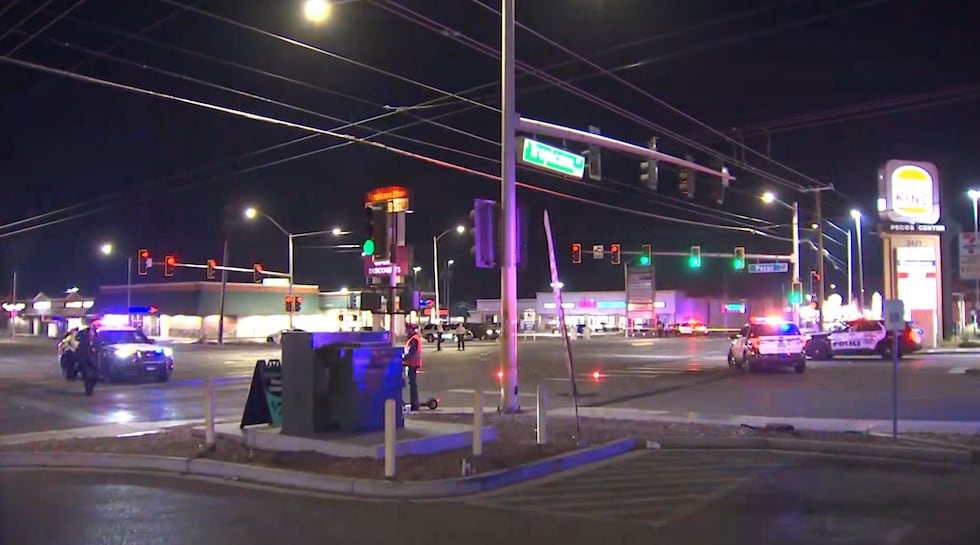 One person has life-threatening injuries after a crash in southeast Las Vegas Tuesday evening.