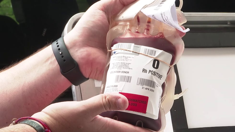 Una organización sin fines de lucro proveedora de sangre informa que aún es necesario cubrir...