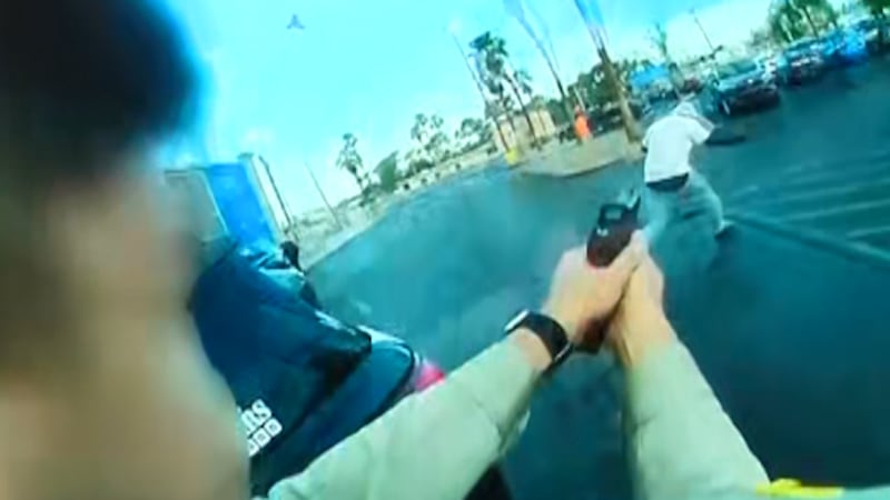 Las Vegas police say a suspect was killed in an officer-involved shooting after a man was shot...