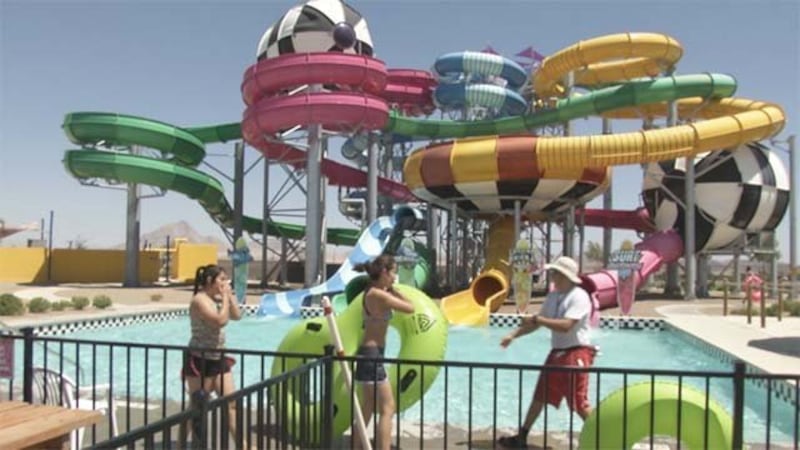 People visit Cowabunga Bay water park in Henderson on Aug. 9, 2016. Photo by KVVU.