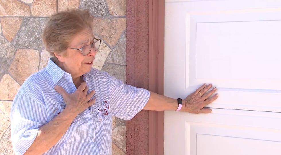 A 78-year-old widow who waited seven months for a garage door repair after a vandalism spree...