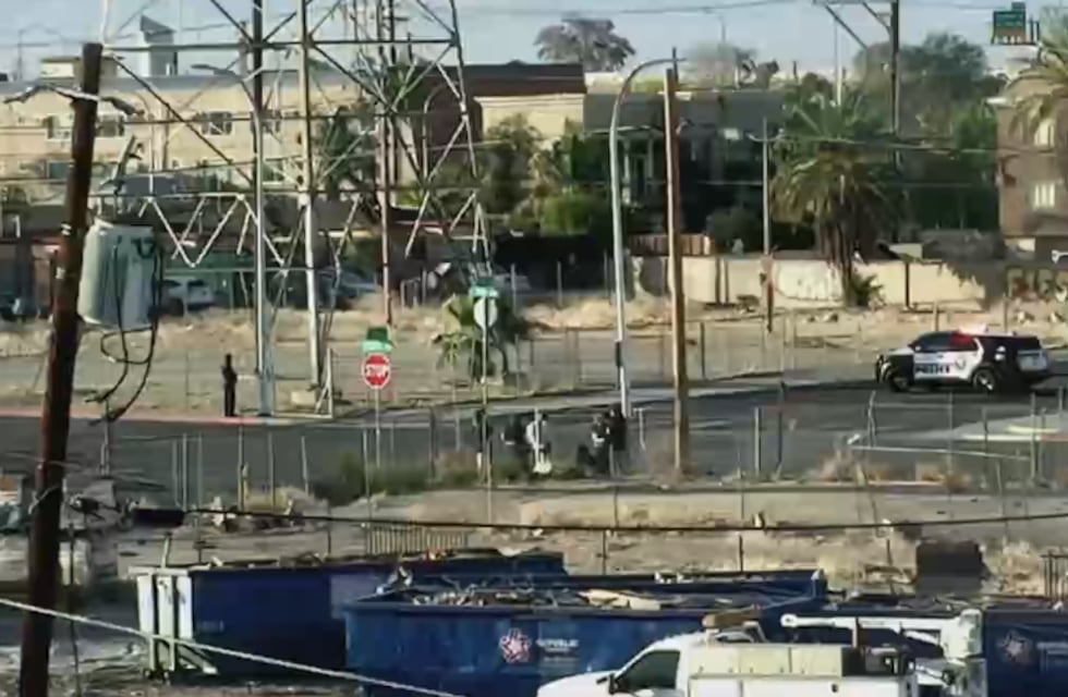 Metro is investigating a police shooting in downtown Las Vegas on Tuesday evening.